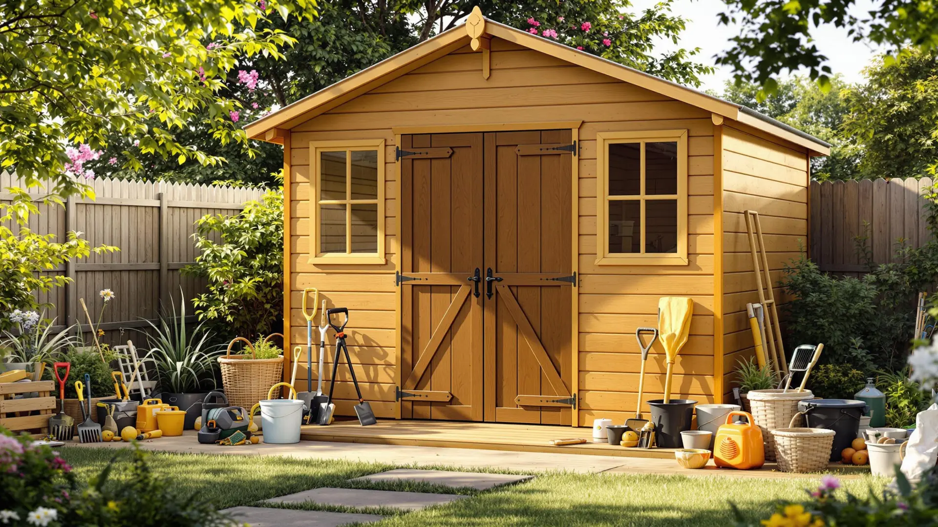 Entretenir votre abri de jardin en bois peint