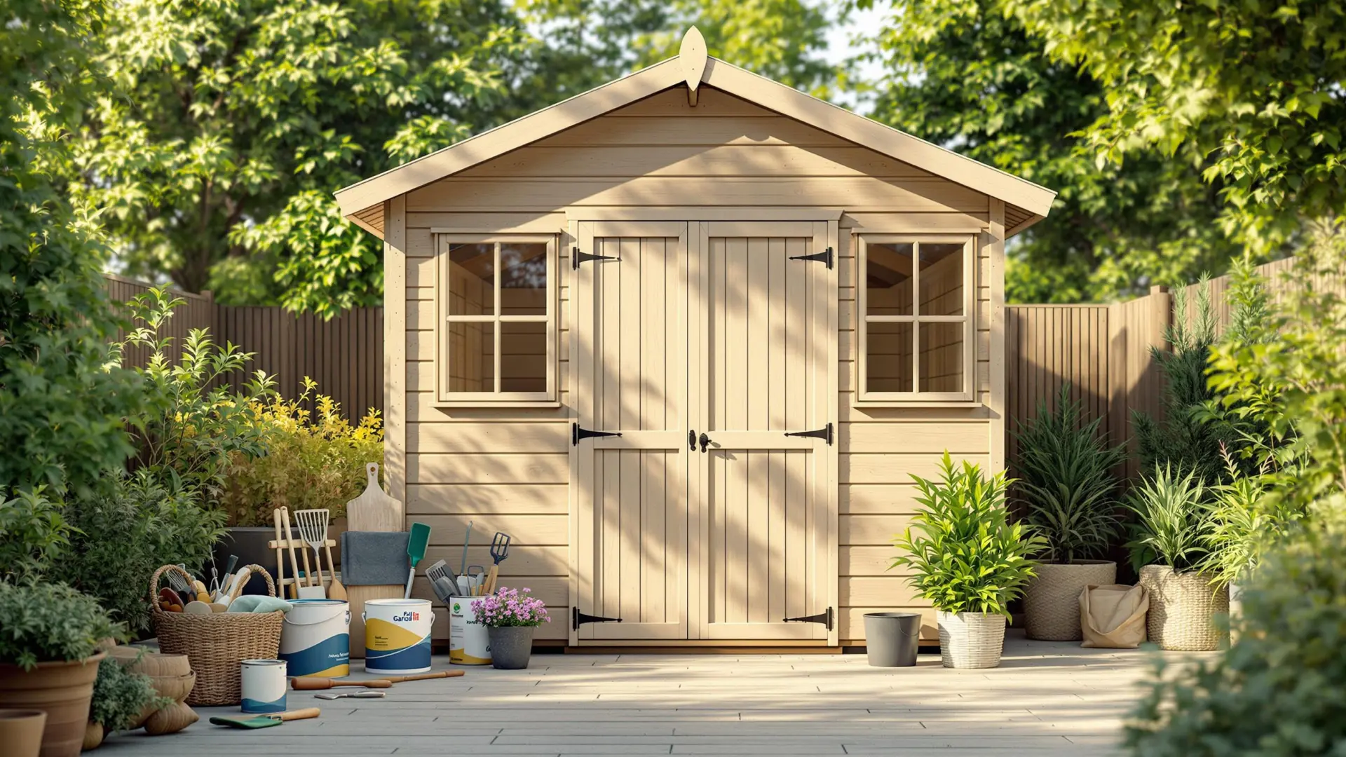 Quelle peinture utiliser pour un abri de jardin en bois ?