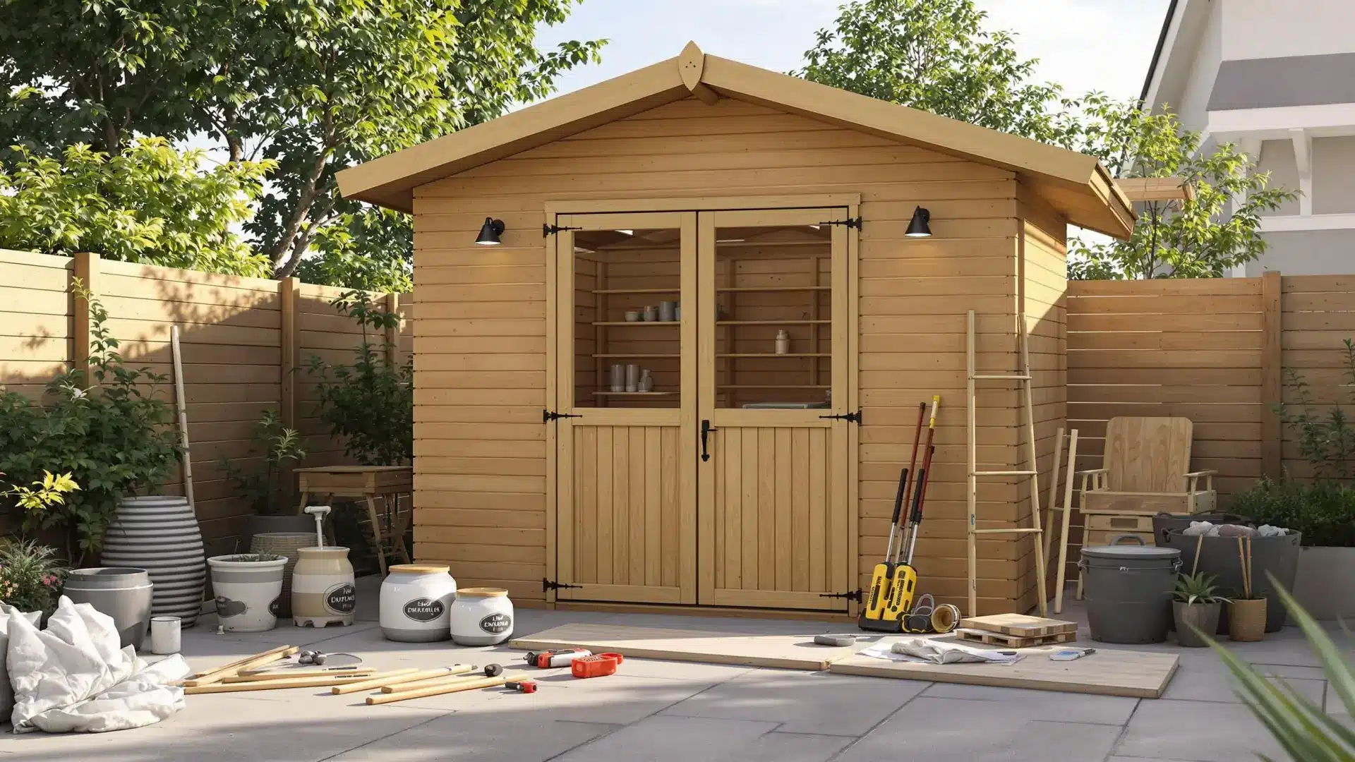 Commment lasurer un abri en bois ?