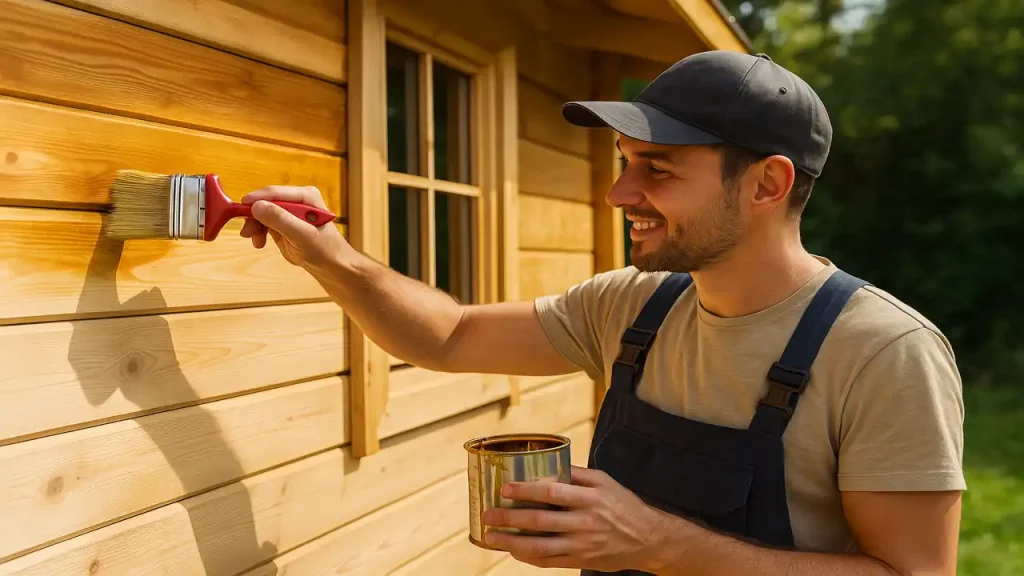 Finition abri de jardin